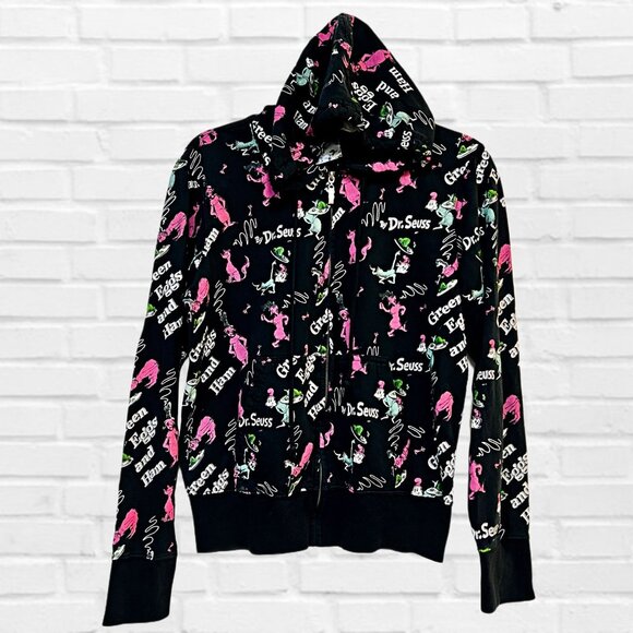 Dr. Seuss Vintage Green Eggs & Ham Hoodie Full Zip Limited Edition Jacket RARE - Picture 7 of 13